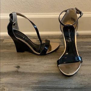 Steven Madden Black Wedges Size 6.5